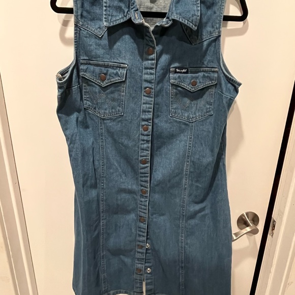 Wrangler Retro Blue Denim Top - Picture 1 of 3